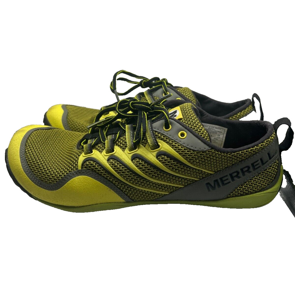 Merrell Mens Trail Glove Amazon Size 9 Yellow Outdoor Trail Shoe 841026